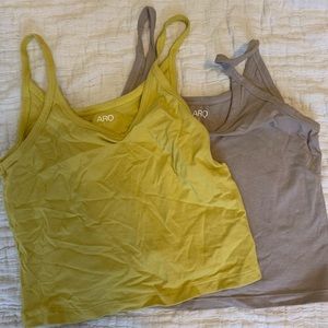 ARQ crop tank Chartreuse Large